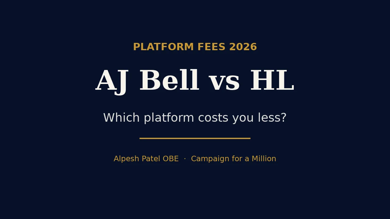 AJ Bell vs Hargreaves Lansdown 2026: which platform costs you less?