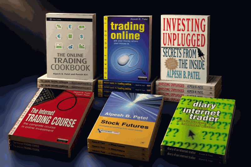 A selection of investing and trading books by Alpesh B Patel
