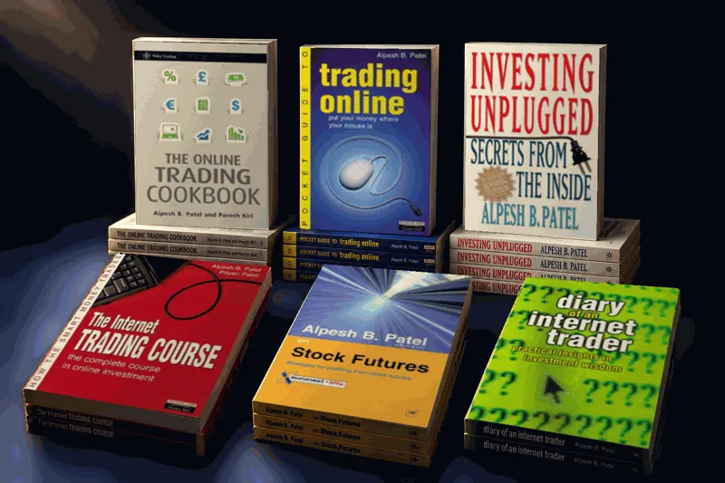 A selection of investing and trading books by Alpesh B Patel